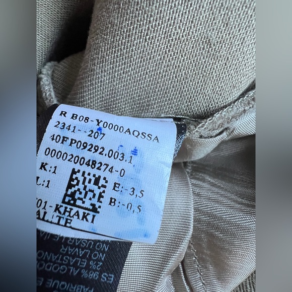 SOLD REISS Florence Flared Jeans high rise cotton front darts brown pants 4 S - Picture 13 of 14